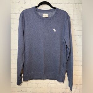 Abercrombie & Fitch soft fleece size medium blue crew neck